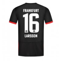 Eintracht Frankfurt Hugo Larsson #16 Udebanetrøje 2024-25 Kortærmet